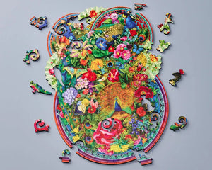 Wentworth Peacock Splendour - Vine Cut Wooden Puzzle - 210 Pieces-Goviers