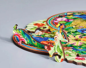 Wentworth Peacock Splendour - Vine Cut Wooden Puzzle - 210 Pieces-Goviers