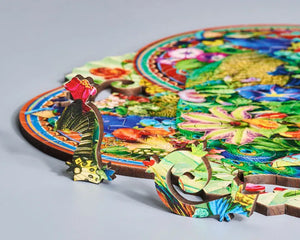 Wentworth Peacock Splendour - Vine Cut Wooden Puzzle - 210 Pieces-Goviers