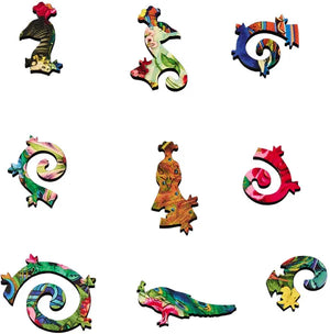 Wentworth Peacock Splendour - Vine Cut Wooden Puzzle - 210 Pieces-Goviers