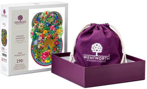 Wentworth Peacock Splendour - Vine Cut Wooden Puzzle - 210 Pieces-Goviers