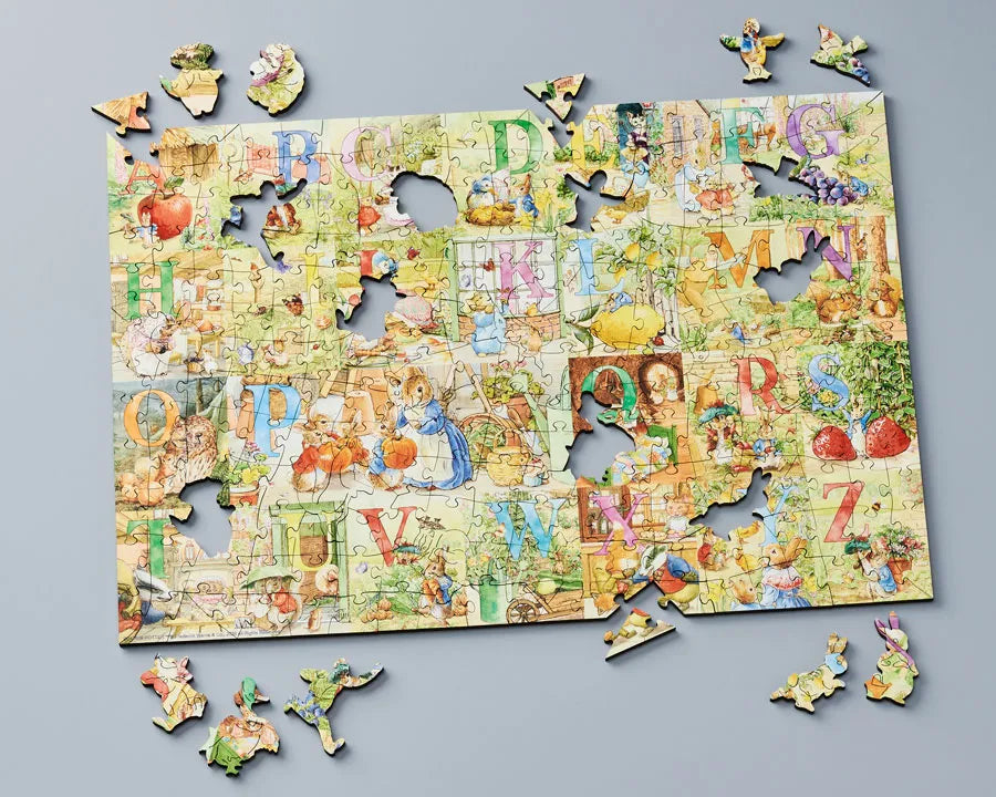 Wentworth Peter Rabbit Alphabet Children's Wooden Puzzle - 50 Large Pieces-Goviers