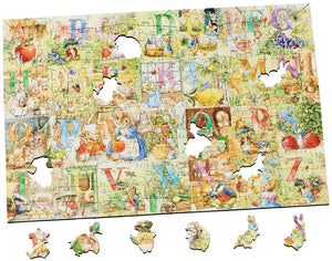 Wentworth Peter Rabbit Alphabet Children's Wooden Puzzle - 50 Large Pieces-Goviers