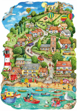 Wentworth Seaside Village Wooden Puzzle - 250 Pieces-Goviers