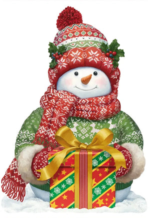 Wentworth Snowman Wooden Puzzle Christmas Cracker-Goviers