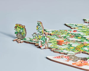 Wentworth Snowy Fir Tree - Vine Cut Wooden Puzzle - 300 Pieces-Goviers