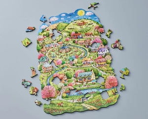 Wentworth Spring Village Wooden Puzzle - 240 Pieces-Goviers