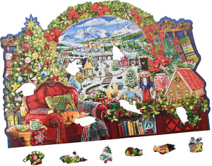 Wentworth Through the Window - Christmas Puzzle - 240 Pieces-Goviers
