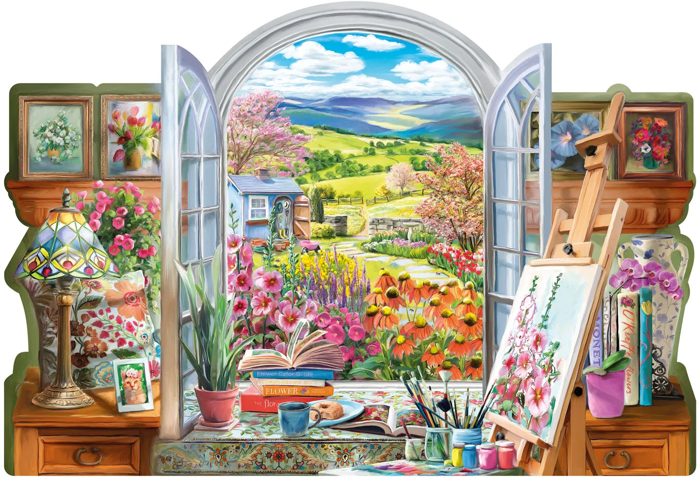 Wentworth Through the Window - Spring Wooden Puzzle - 235 Pieces-Goviers