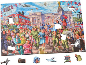 Wentworth VE DAY 1945 Wooden Puzzle - 250 Pieces-Goviers