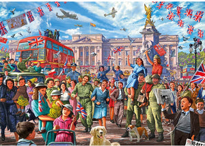 Wentworth VE DAY 1945 Wooden Puzzle - 250 Pieces-Goviers