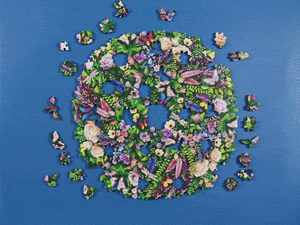 Wentworth Wildflower Wreath Wooden Puzzle - 250 Pieces-Goviers