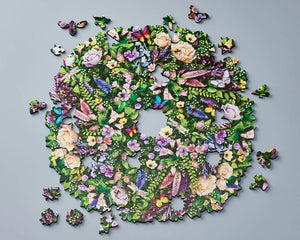 Wentworth Wildflower Wreath Wooden Puzzle - 250 Pieces-Goviers