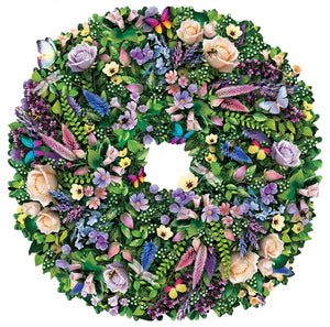Wentworth Wildflower Wreath Wooden Puzzle - 250 Pieces-Goviers