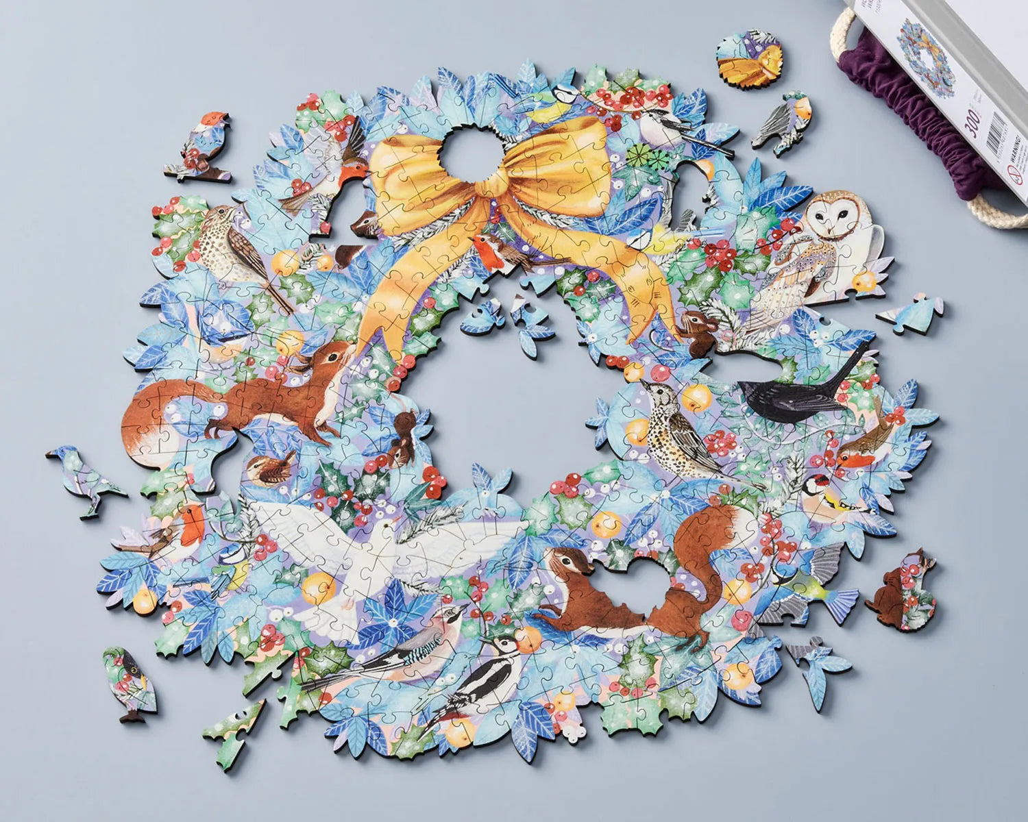 Wentworth Woodland Wreath Wooden Puzzle - 300 Pieces-Goviers
