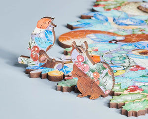 Wentworth Woodland Wreath Wooden Puzzle - 300 Pieces-Goviers