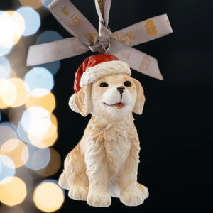 Aynsley Christmas Puppy Hanging Ornament-Goviers