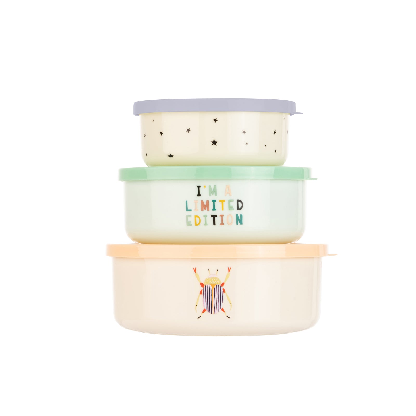 Yvone Ellen Kids Snack Pot Set of 3 - Beetle-Goviers