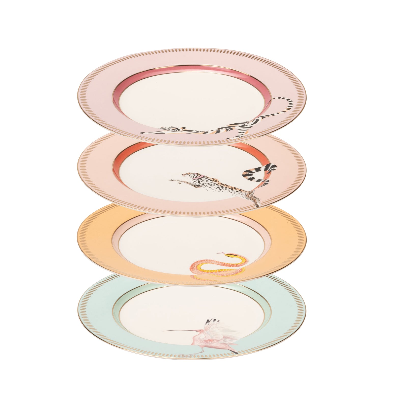 Yvonne Ellen Animal Dinner Plate Set of 4-Goviers