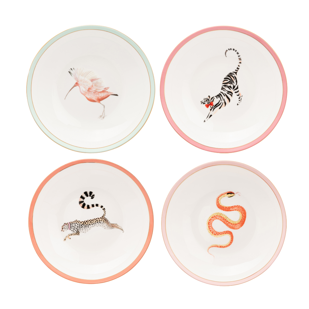 Yvonne Ellen Animal Pasta Bowl Set of 4-Goviers