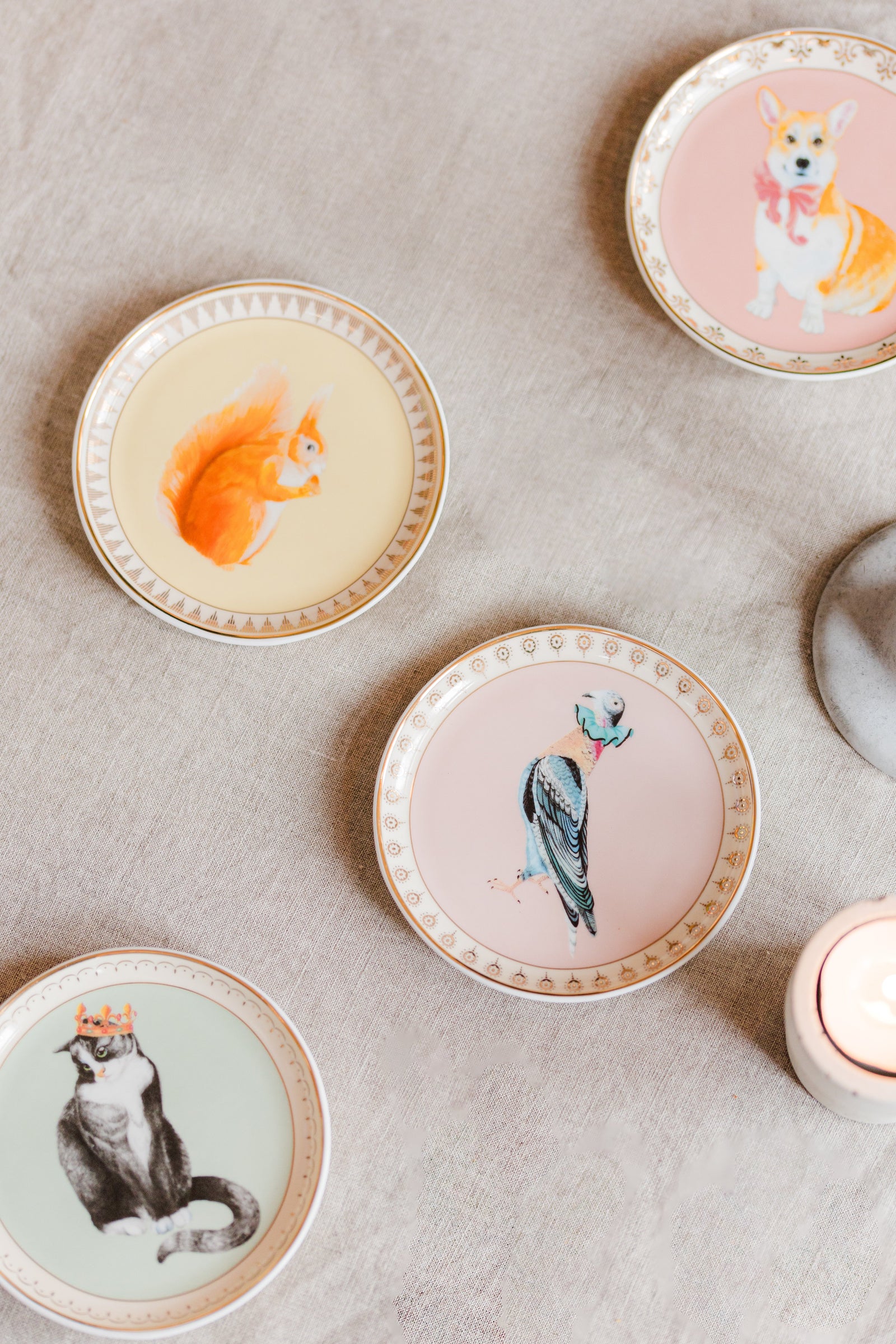 Yvonne Ellen Best Of British Coaster Set of 4-Goviers