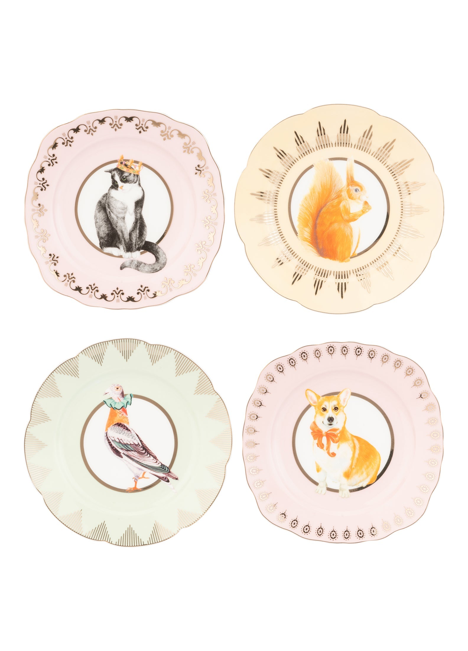 Yvonne Ellen Best Of British Tea Plate Set of 4-Goviers