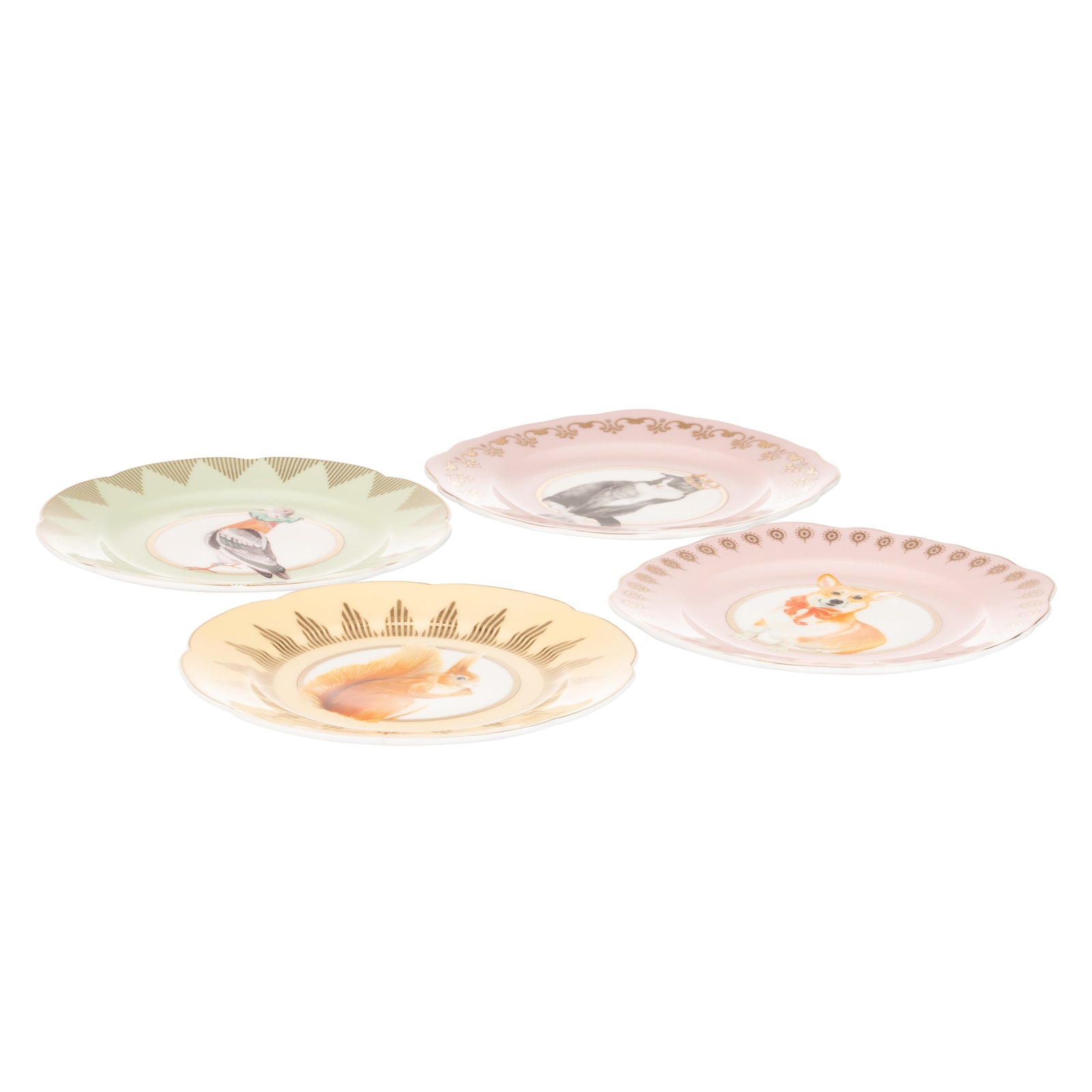 Yvonne Ellen Best Of British Tea Plate Set of 4-Goviers