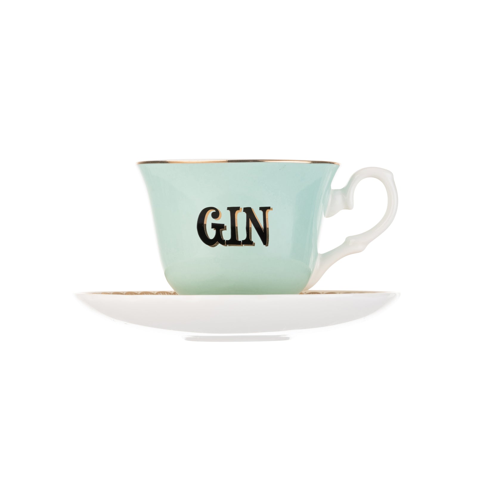 Yvonne Ellen Boozy Teacup And Saucer - Gin-Goviers