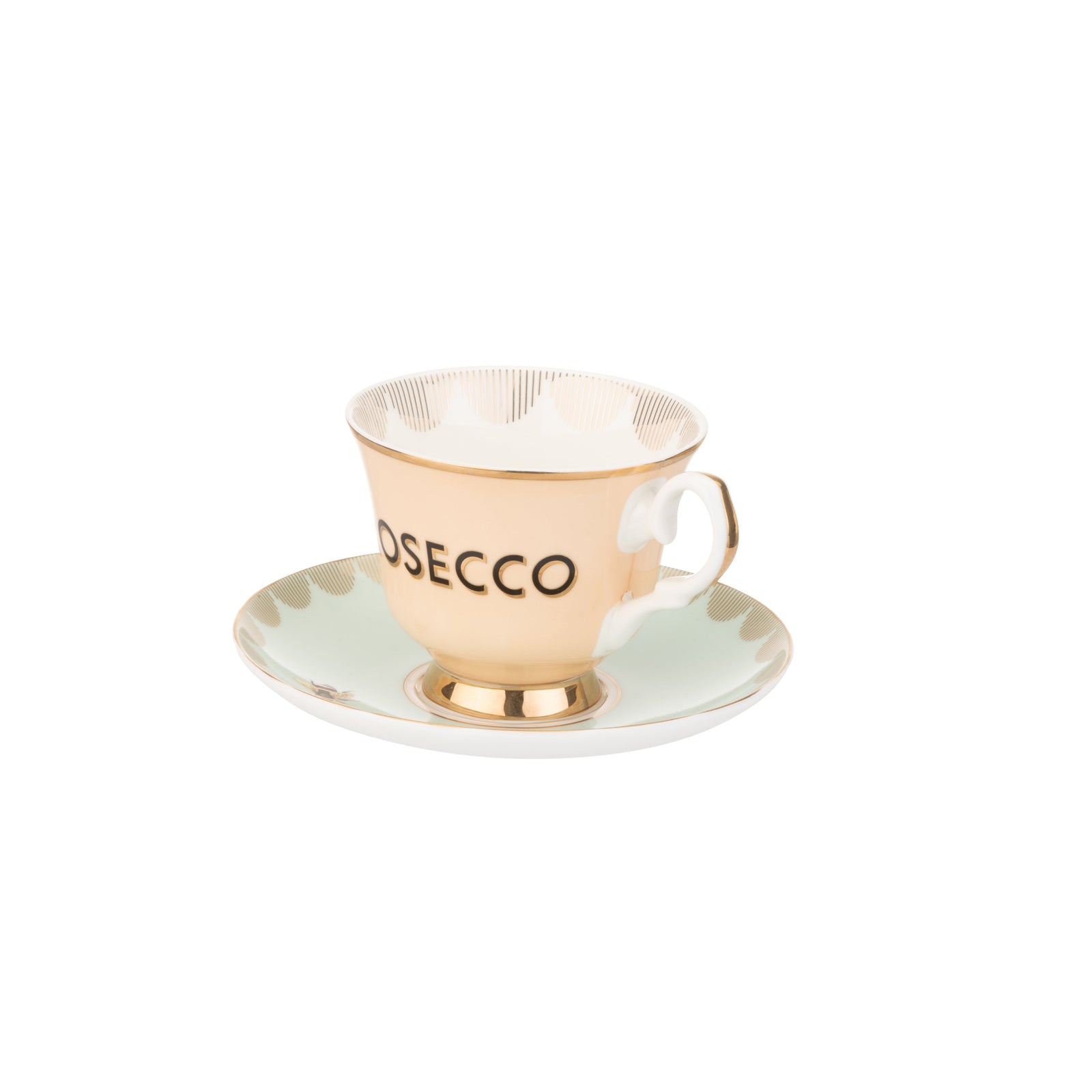 Yvonne Ellen Boozy Teacup And Saucer - Prosecco-Goviers