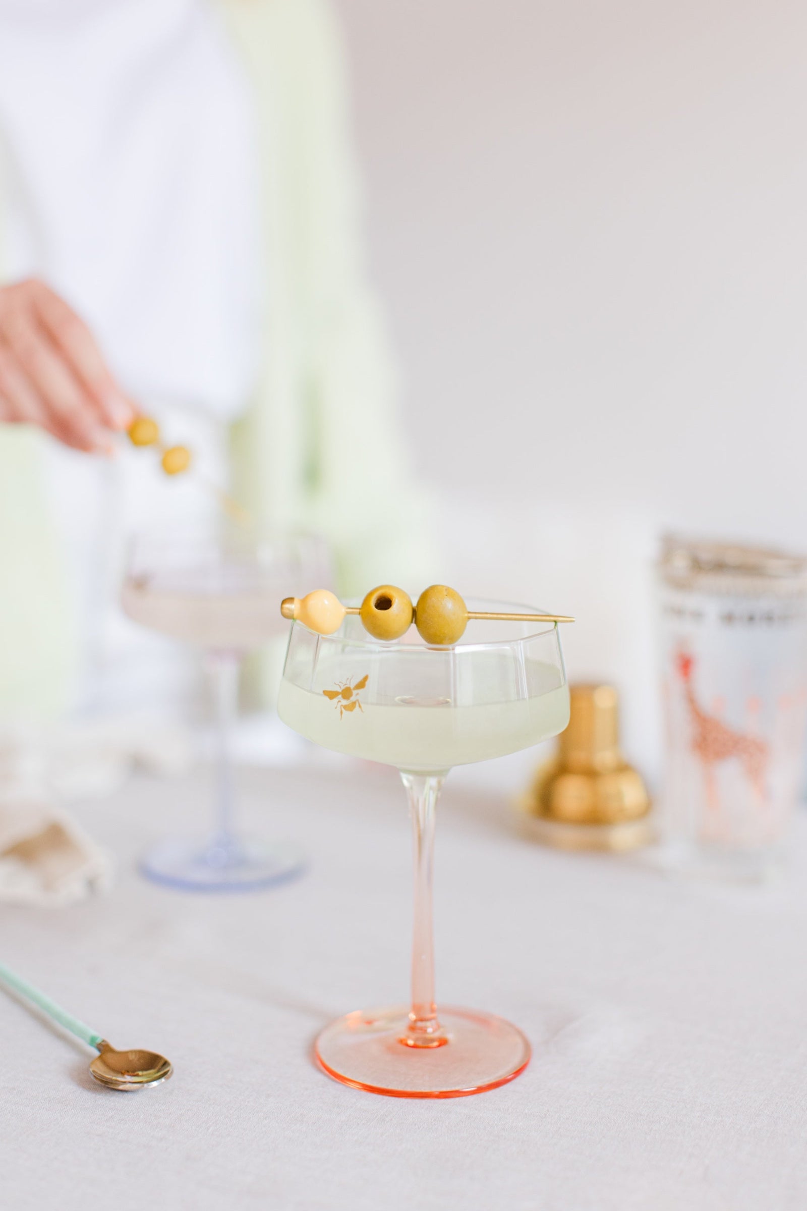 Yvonne Ellen Coupe Glass Set of 2 - Bee-Goviers