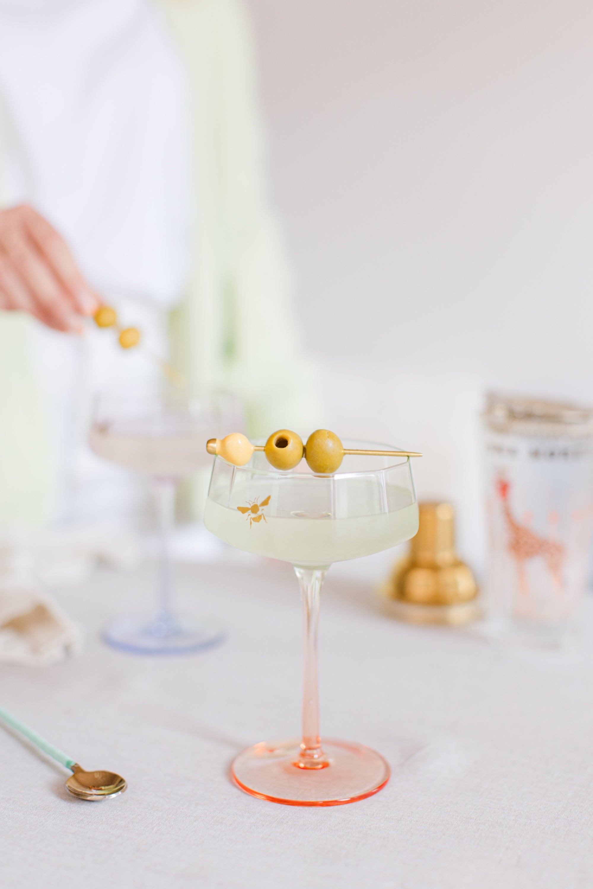 Yvonne Ellen Coupe Glass Set of 2 - Bee-Goviers