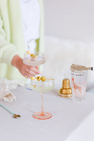 Yvonne Ellen Coupe Glass Set of 2 - Bee-Goviers