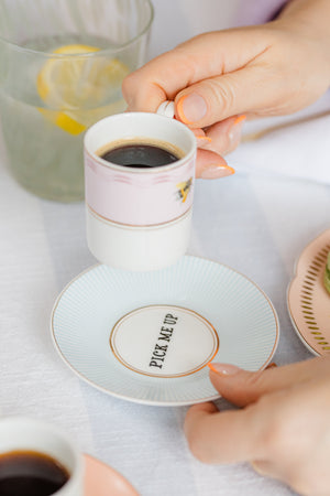 Yvonne Ellen Espresso Cup and Saucer Set of 2-Goviers