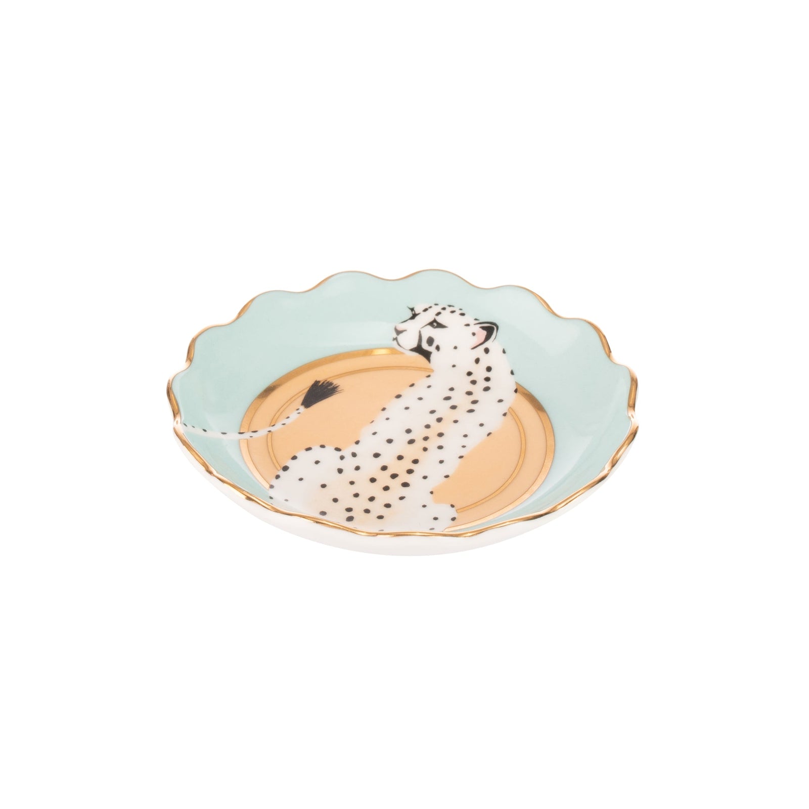Yvonne Ellen Fluted Trinket Tray - Leopard-Goviers