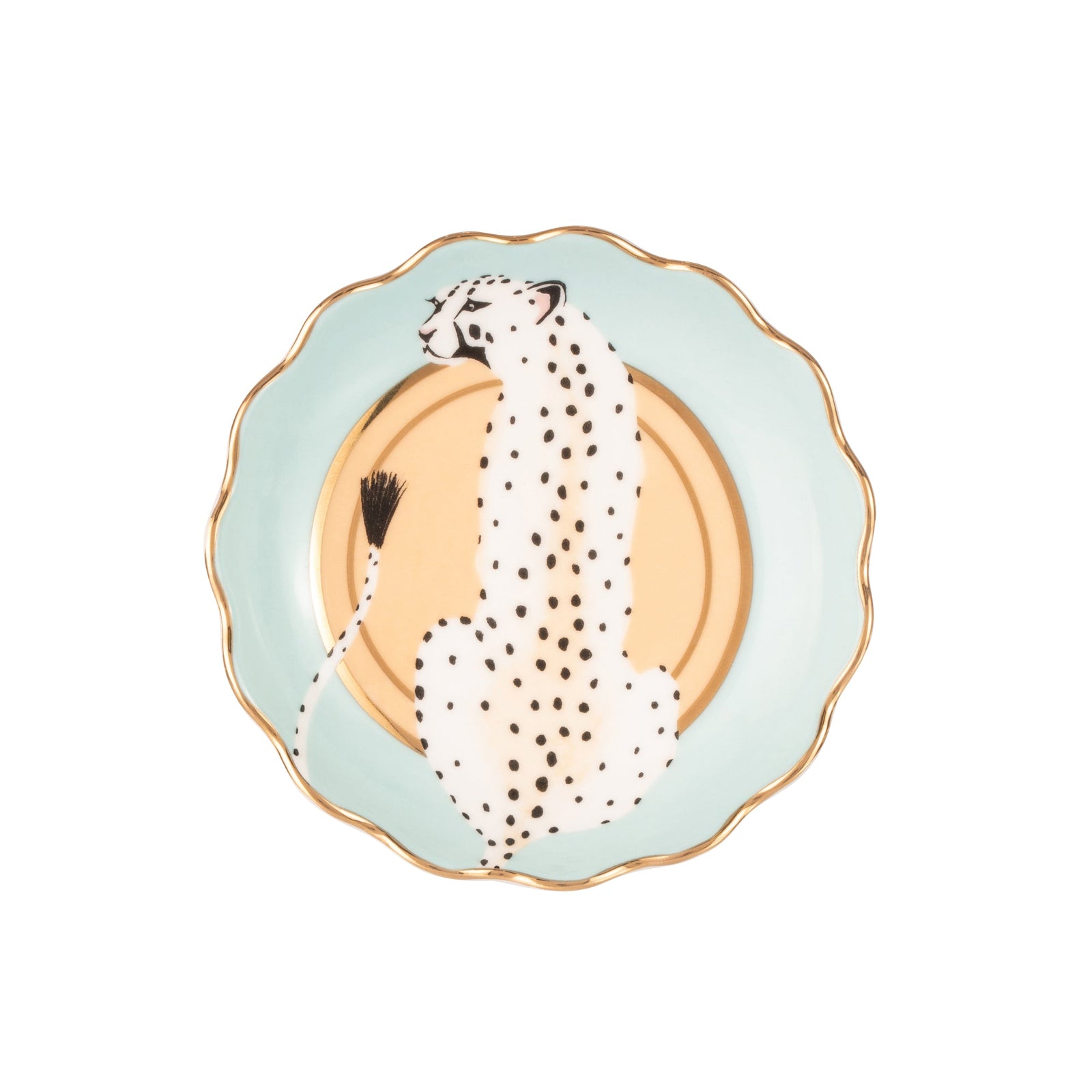 Yvonne Ellen Fluted Trinket Tray - Leopard-Goviers