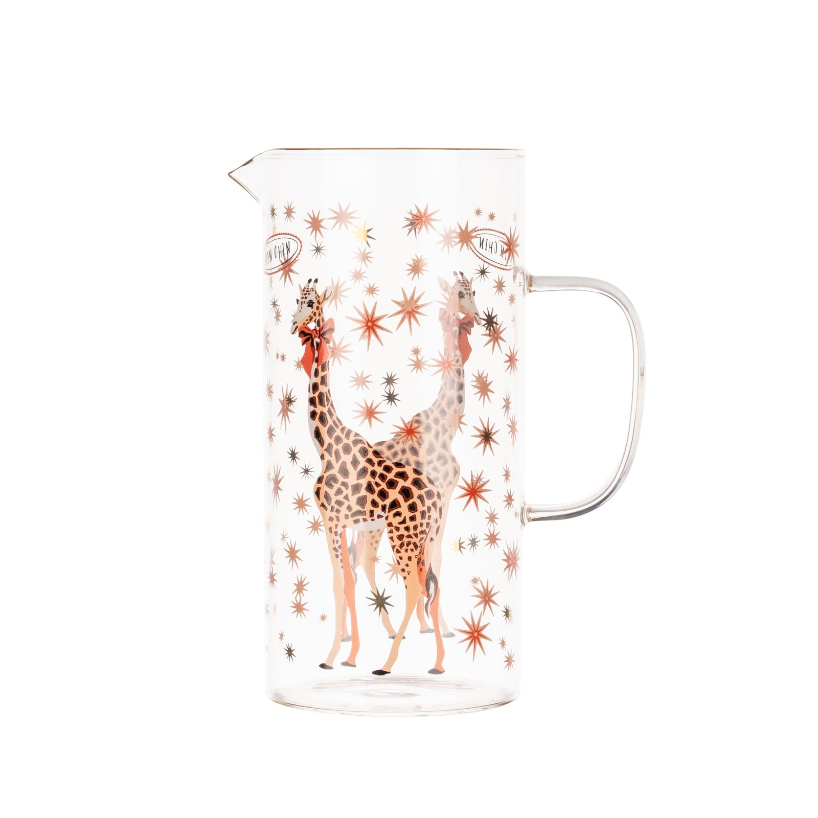 Yvonne Ellen Glass Jug - Giraffe-Goviers