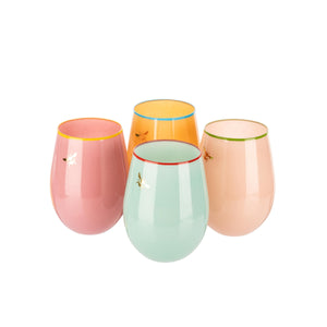 Yvonne Ellen Glass Tumbler Set of 4 - Bee-Goviers