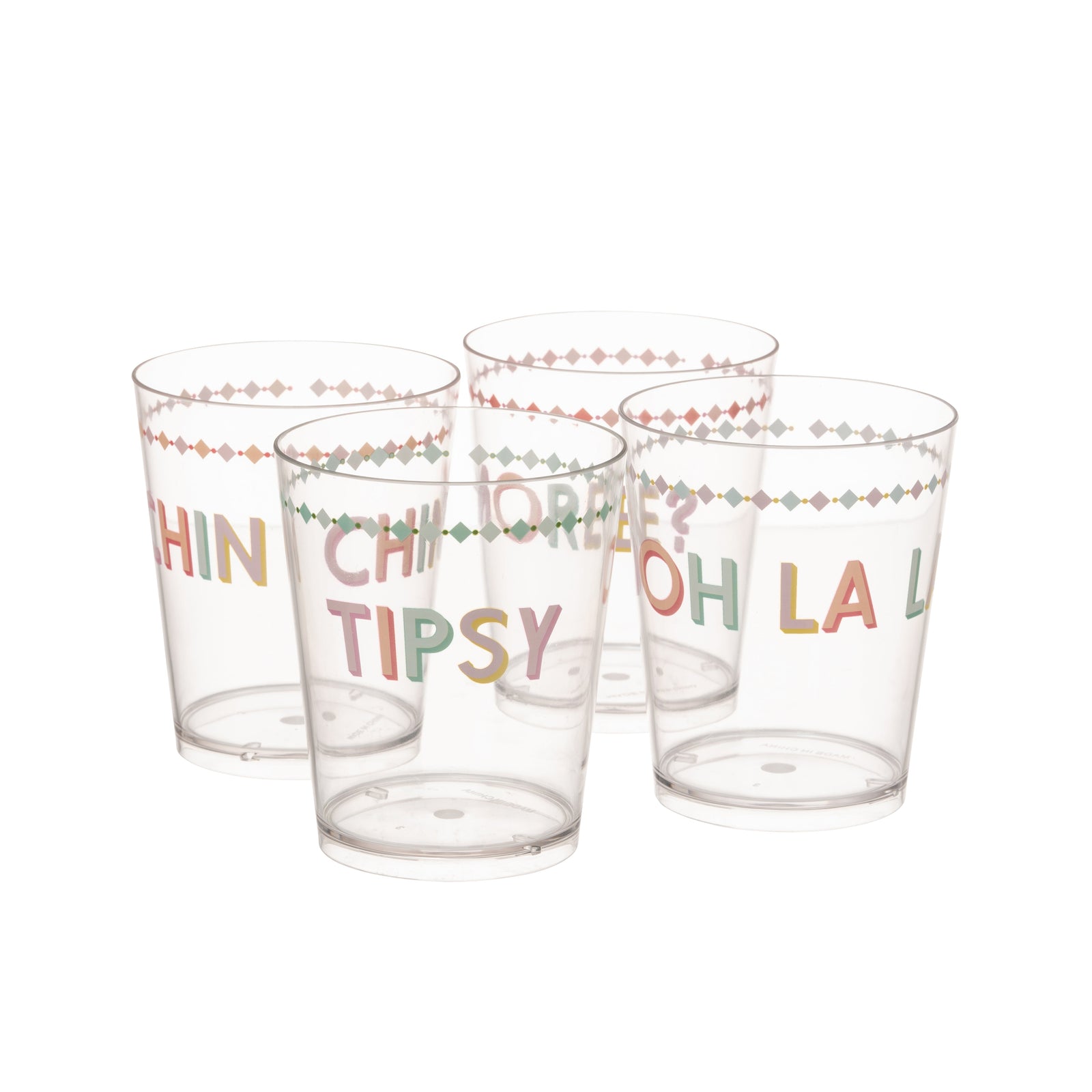 Yvonne Ellen Plastic Tumbler Set of 4-Goviers