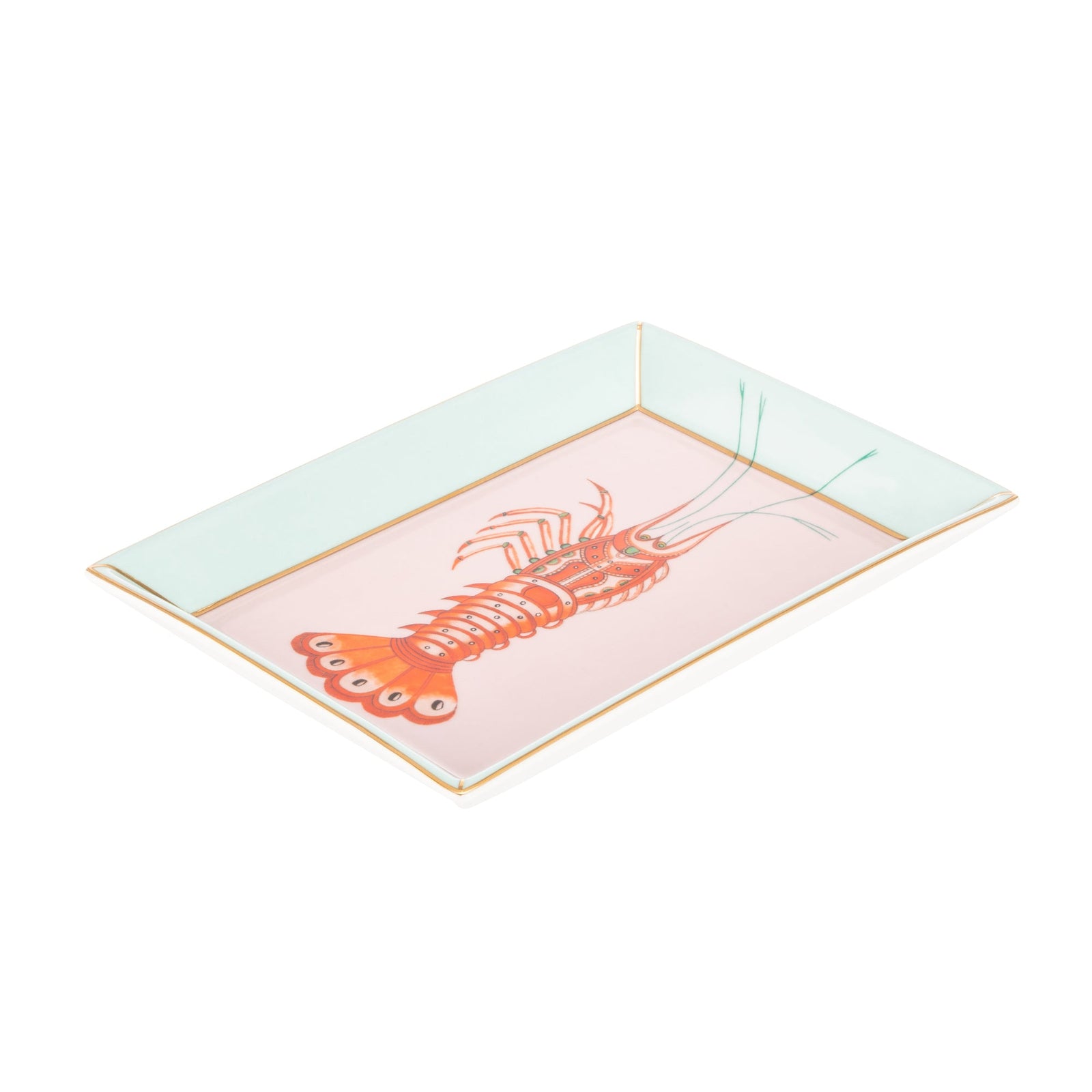 Yvonne Ellen Rectangular Trinket Tray - Lobster-Goviers