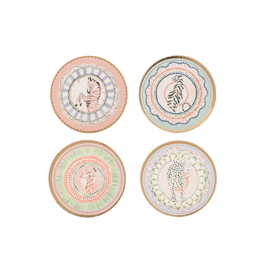 Yvonne Ellen Round Cork Coasters Set of 4-Goviers
