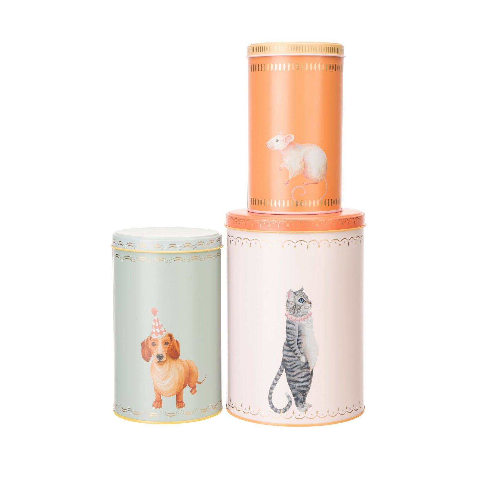 Yvonne Ellen Set Of 3 Storage Tins-Goviers