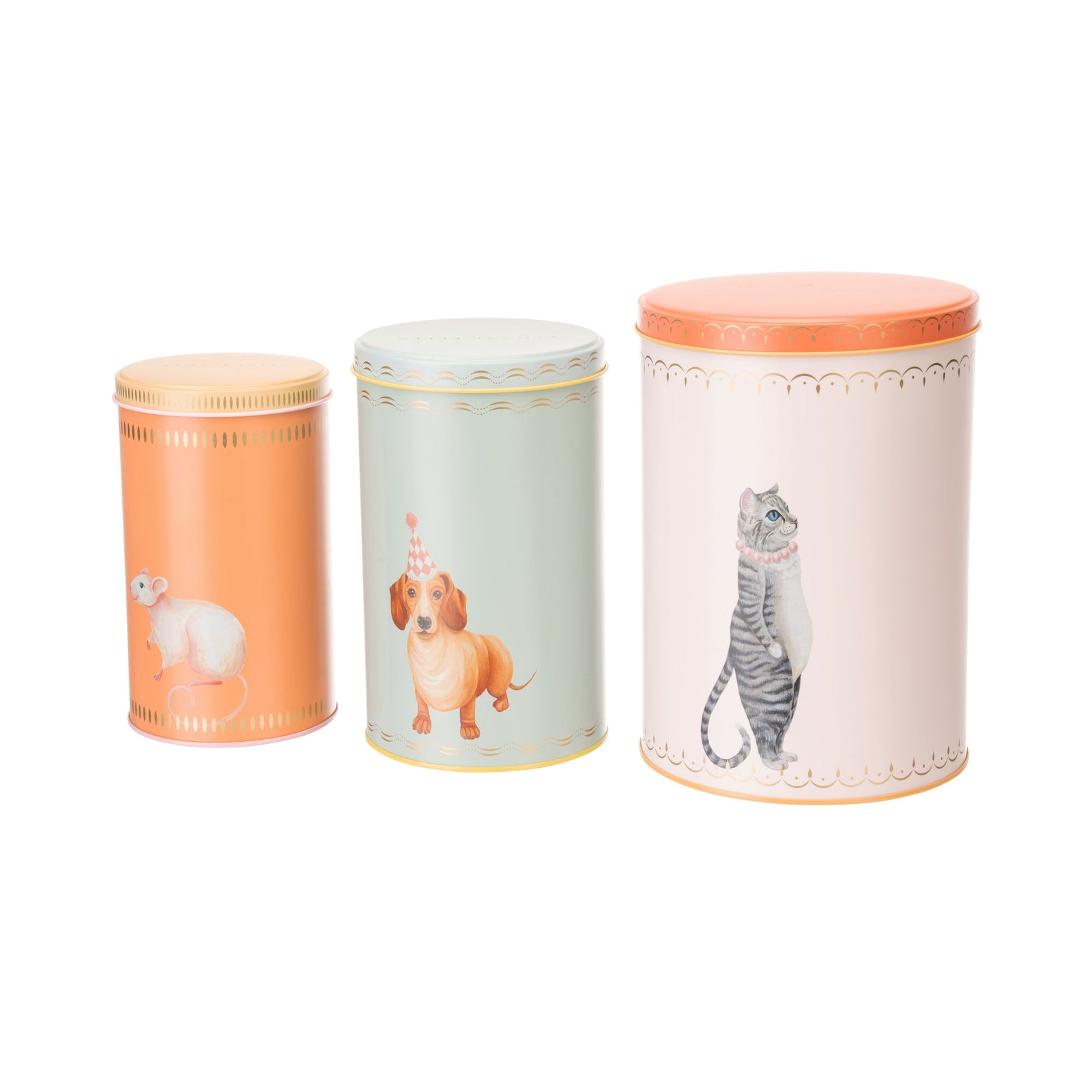 Yvonne Ellen Set Of 3 Storage Tins-Goviers