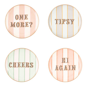 Yvonne Ellen Slogan Coasters Set of 4-Goviers