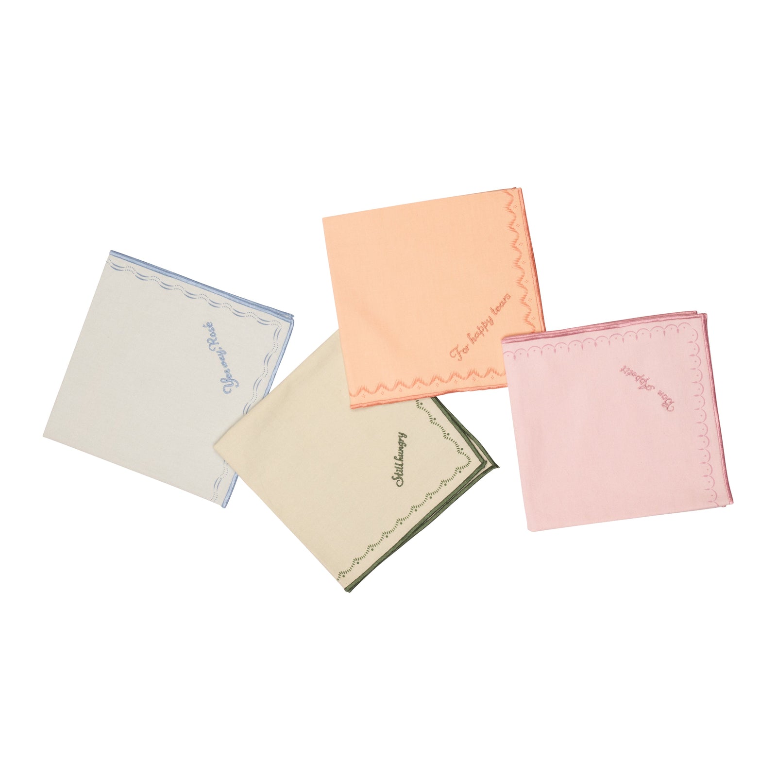 Yvonne Ellen Slogan Napkins Set of 4-Goviers