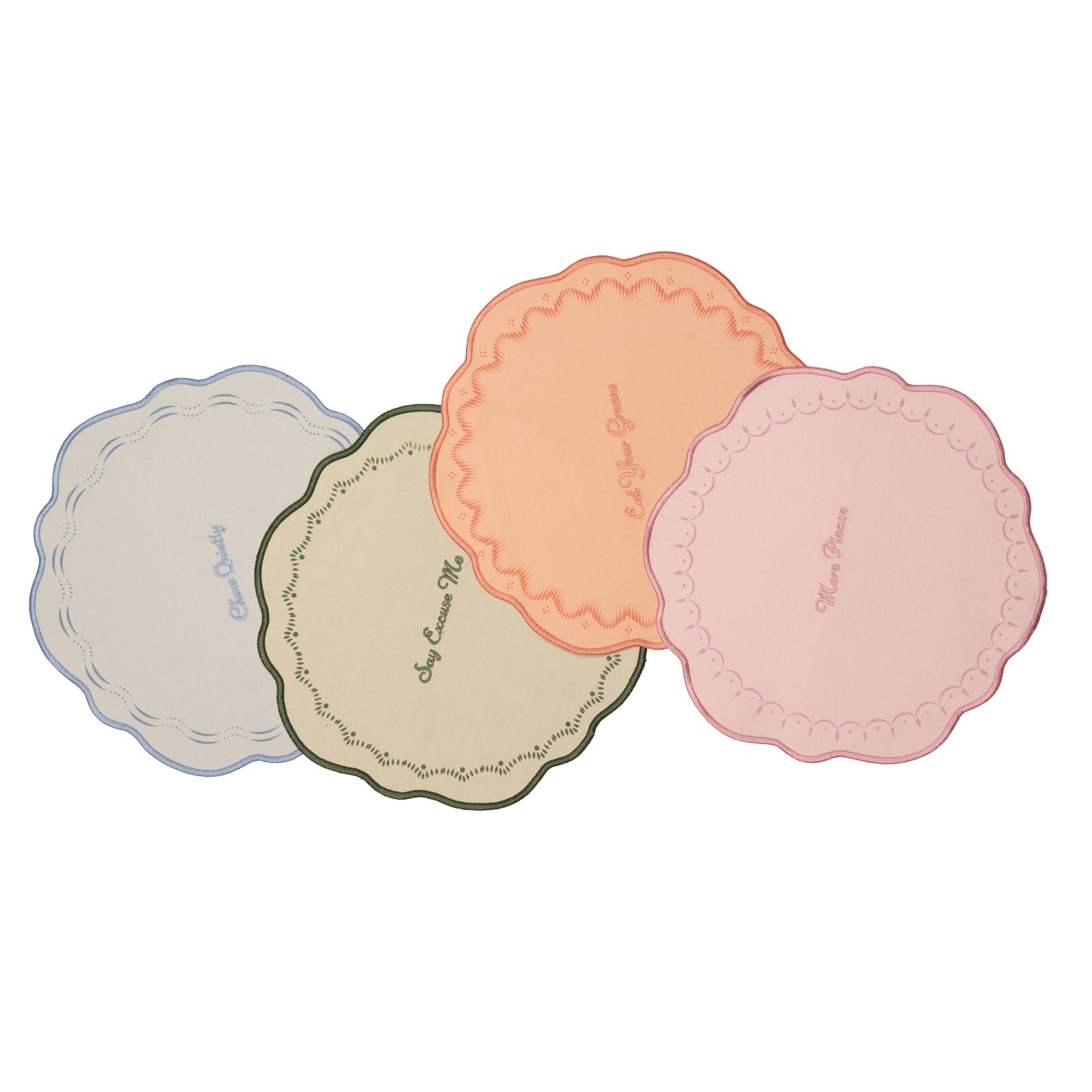 Yvonne Ellen Slogan Placemats Set of 4-Goviers