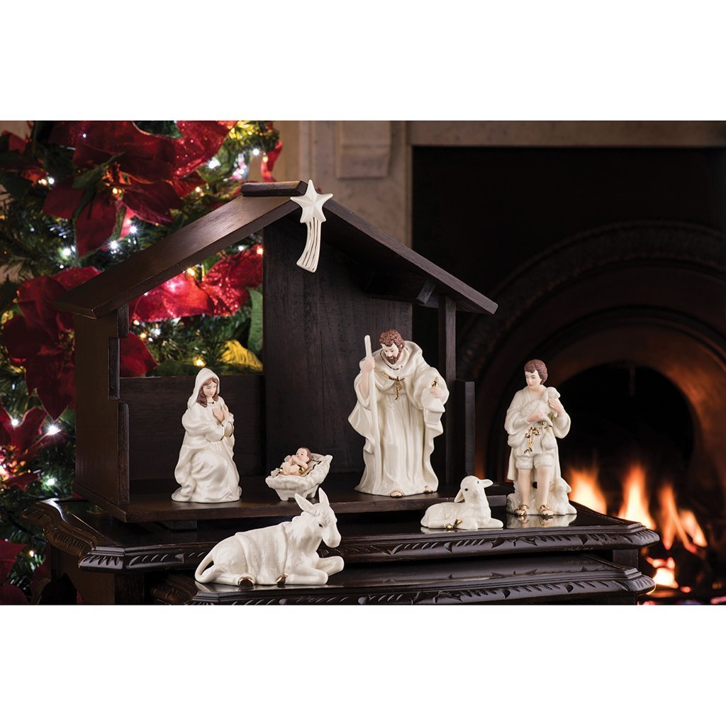 Belleek 9 Piece Nativity Set-collectables-Goviers