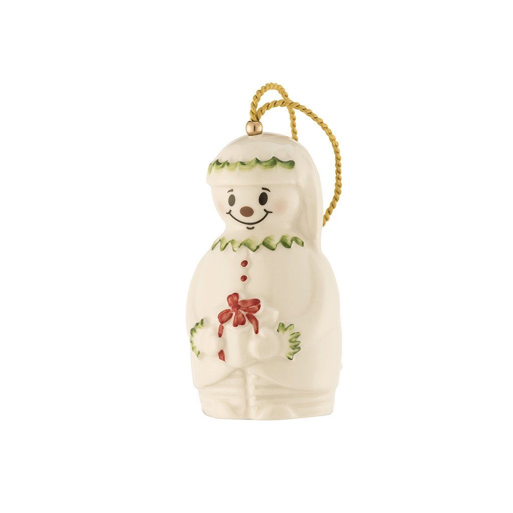 Belleek Elf Snowman Bell Christmas Tree Ornament-Christmas-Goviers