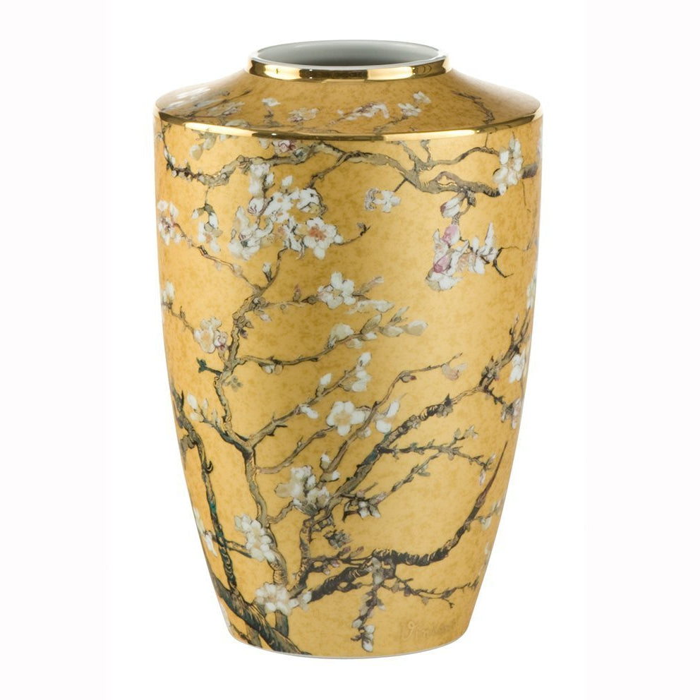 Goebel Mini Almond Tree Golden Vase 12.5cm Van Gogh Unboxed-Figurines-Goviers