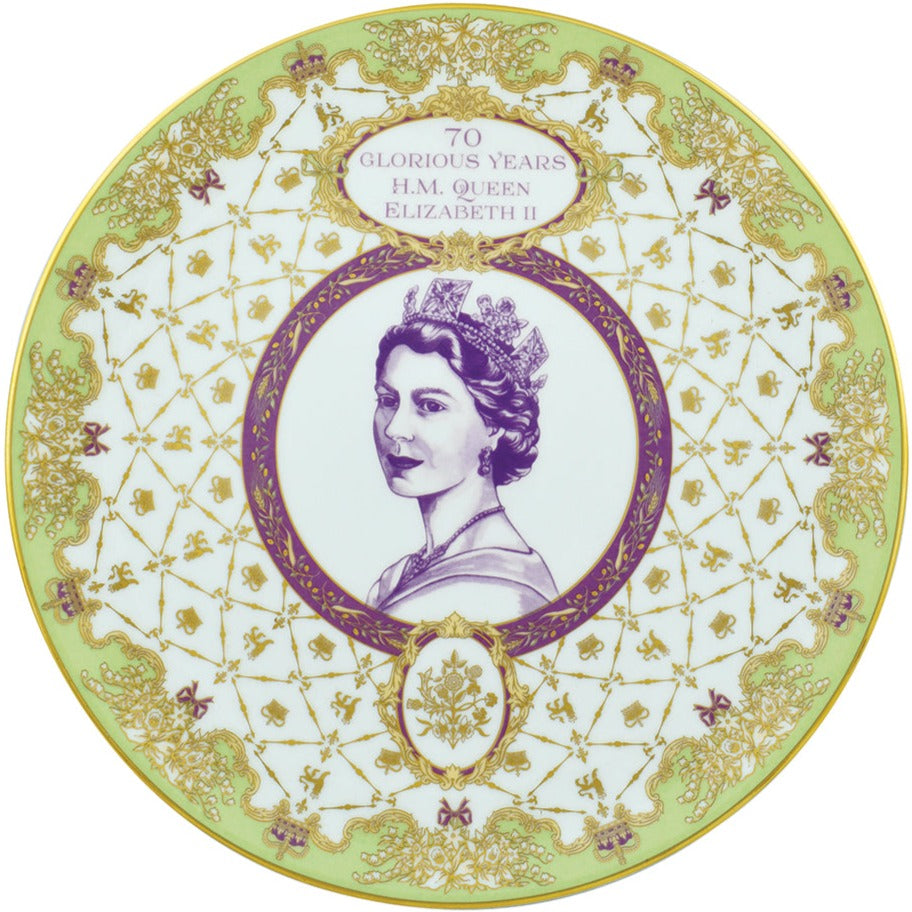 Goviers 70 Glorious Years Plate-Royal Commemorative-Goviers