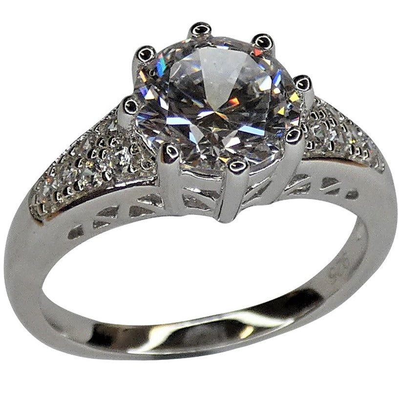 Goviers Exclusive H.M. Queen Elizabeth II White Topaz and diamond Ring-Jewellery-Goviers